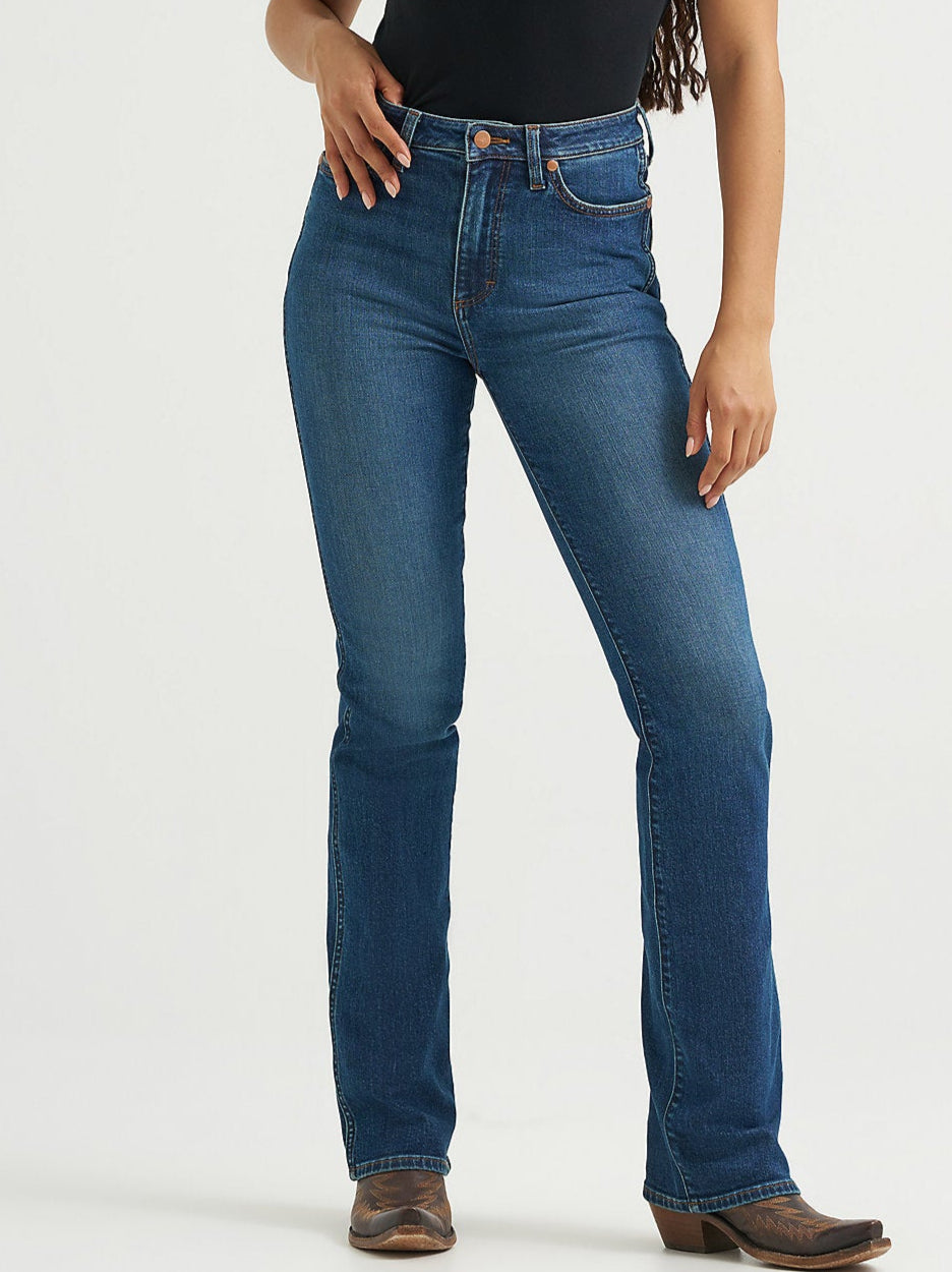 Wrangler Womens High Rise Bold Bootcut Jean available at boltranchstore.com