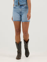 Wrangler Womens High Rise Mid-Length Short