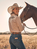 Wrangler Womens Horse Yoke Snap Shirt order today at boltranchstore.com
