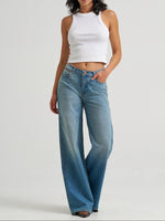 Womens western boutique Utah womens fashion Wrangler Womens Low Rise Baggy Jean Glacier SKU 112382776  Wrangler Womens Low Rise Baggy Jean in stock 