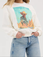 Wrangler Womens Oversized Graphic Sweatshirt order today at boltranchstore.com