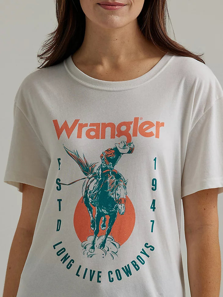 Wrangler Womens Retro Graphic Boyfriend SS T-Shirt