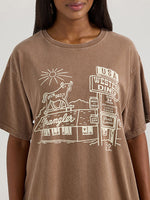 Wrangler Womens Western Diner Oversized Tee at boltranchstore.com