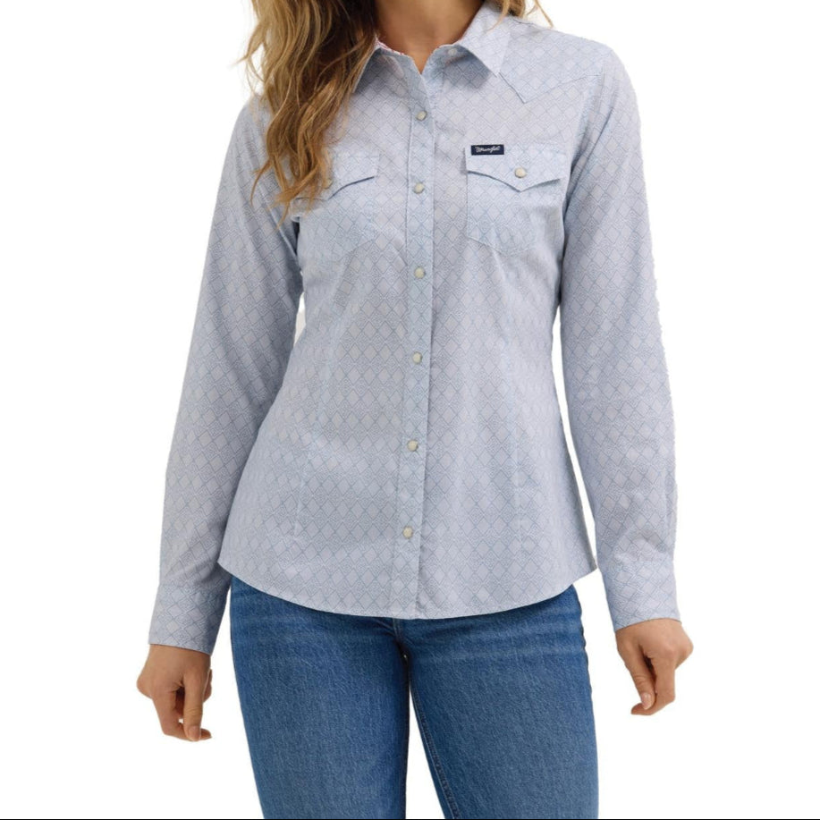Wrangler Womens Western Dress Snap Shirt Buy this at Boltranchstore.com
