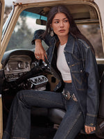 Wrangler X Lainey Wilson Utility Denim Shirt bolt ranch store western fashion