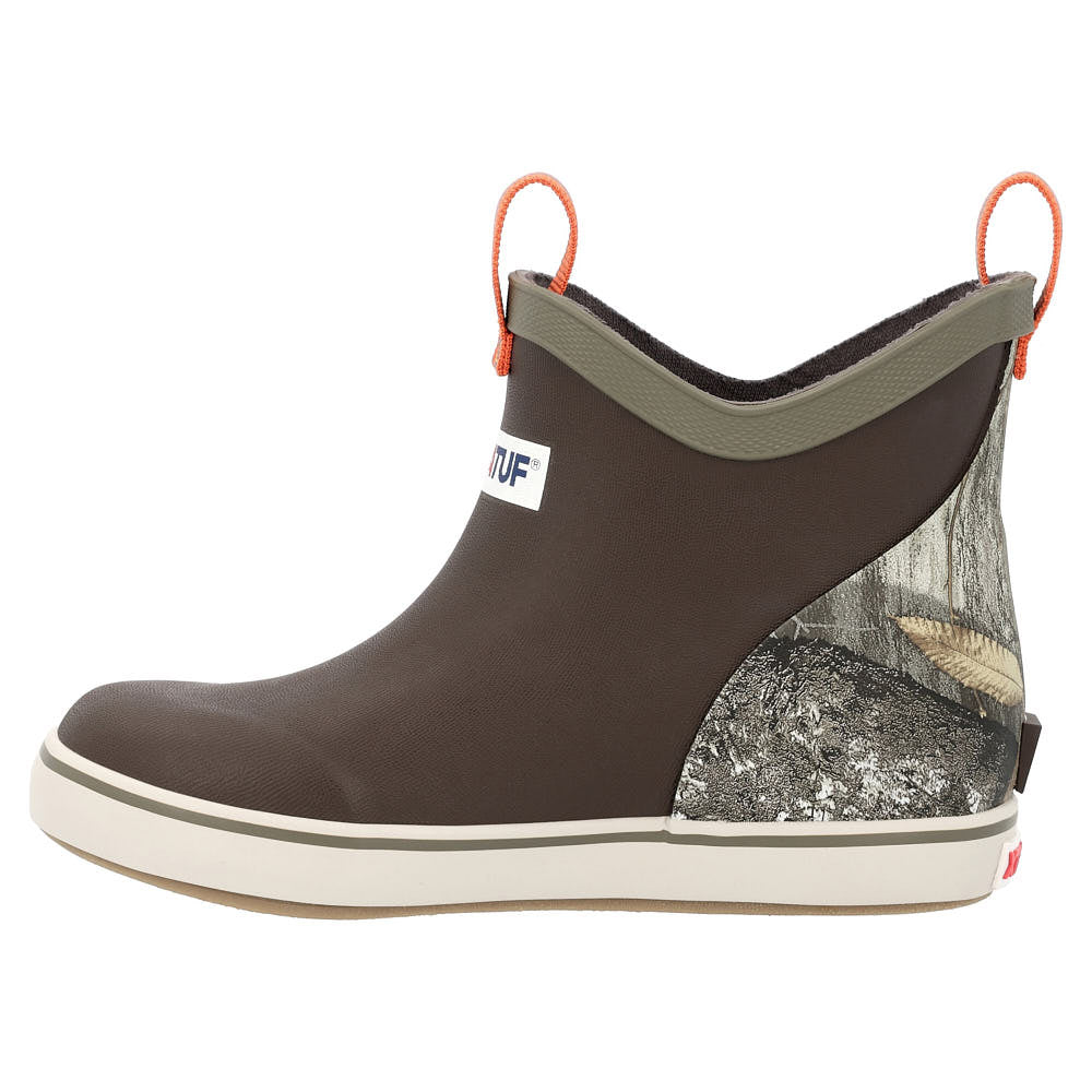 XTRATUF Kids Ankle Deck Boot Dk Brown Realtree