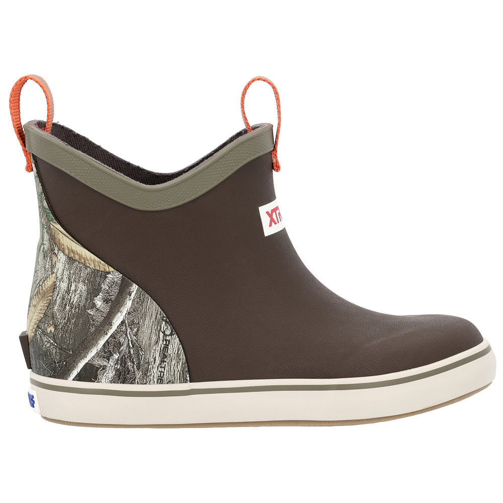 XTRATUF Kids Ankle Deck Boot Dk Brown Realtree