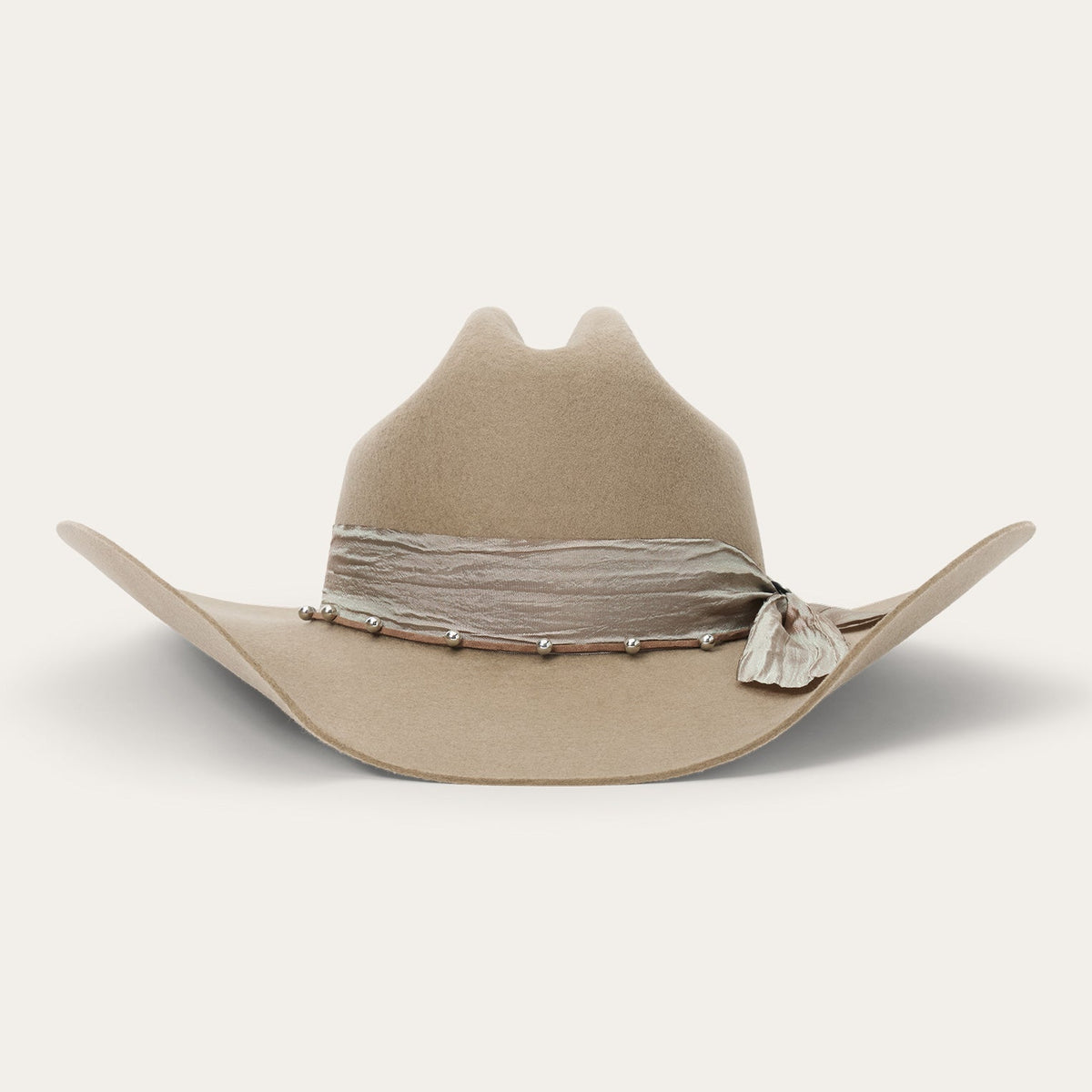 Stetson Golden Valley Cowboy Hat Buck tasseled side bow detail on the hatband western fashion