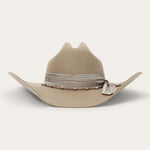 Stetson Golden Valley Cowboy Hat Buck tasseled side bow detail on the hatband western fashion