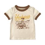 Yeehaw Kids Vintage Ringer Tee buy at boltranchstore.com kids western
