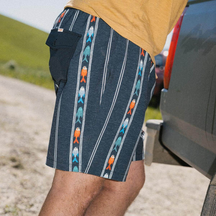 Seager Mens Yuma Hybrid Shorts Upstream Black