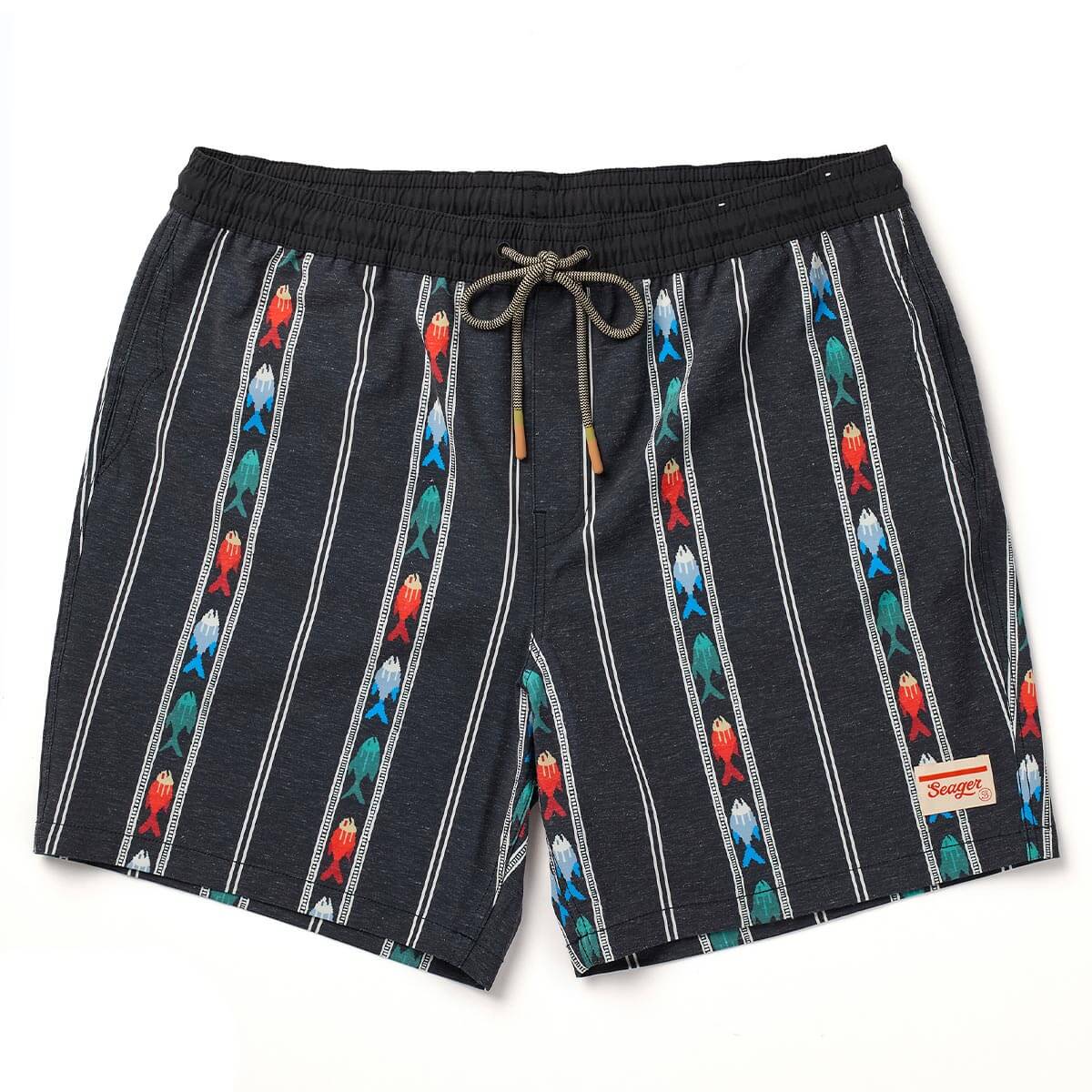 Seager Mens Yuma Hybrid Shorts Upstream Black