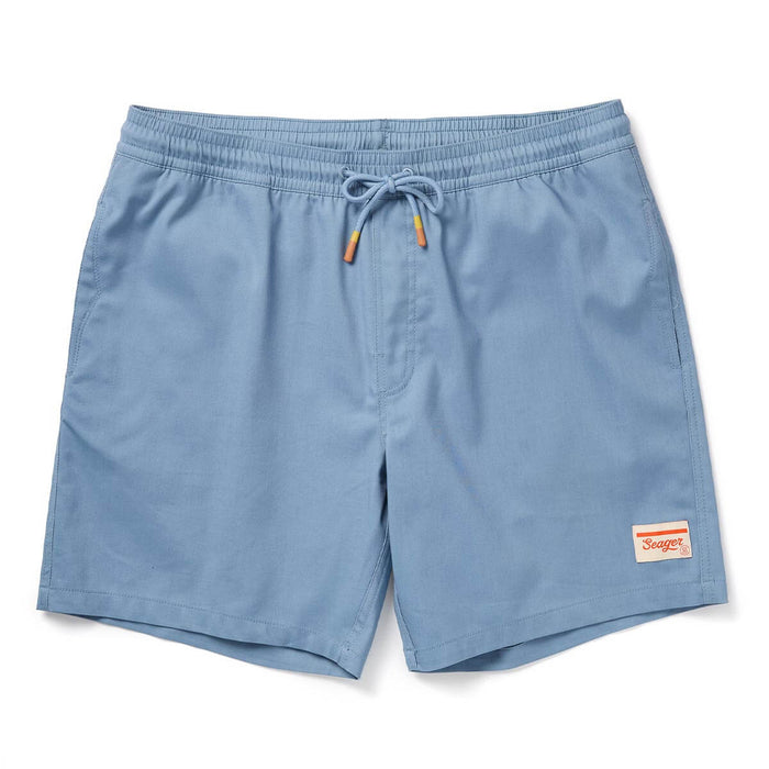Blue shorts  Seager Mens Yuma Nylon Shorts Faded Denim AT BOLTRANCHSTORE.COM free shipping mens shorts pockets adult men shorts tie string 