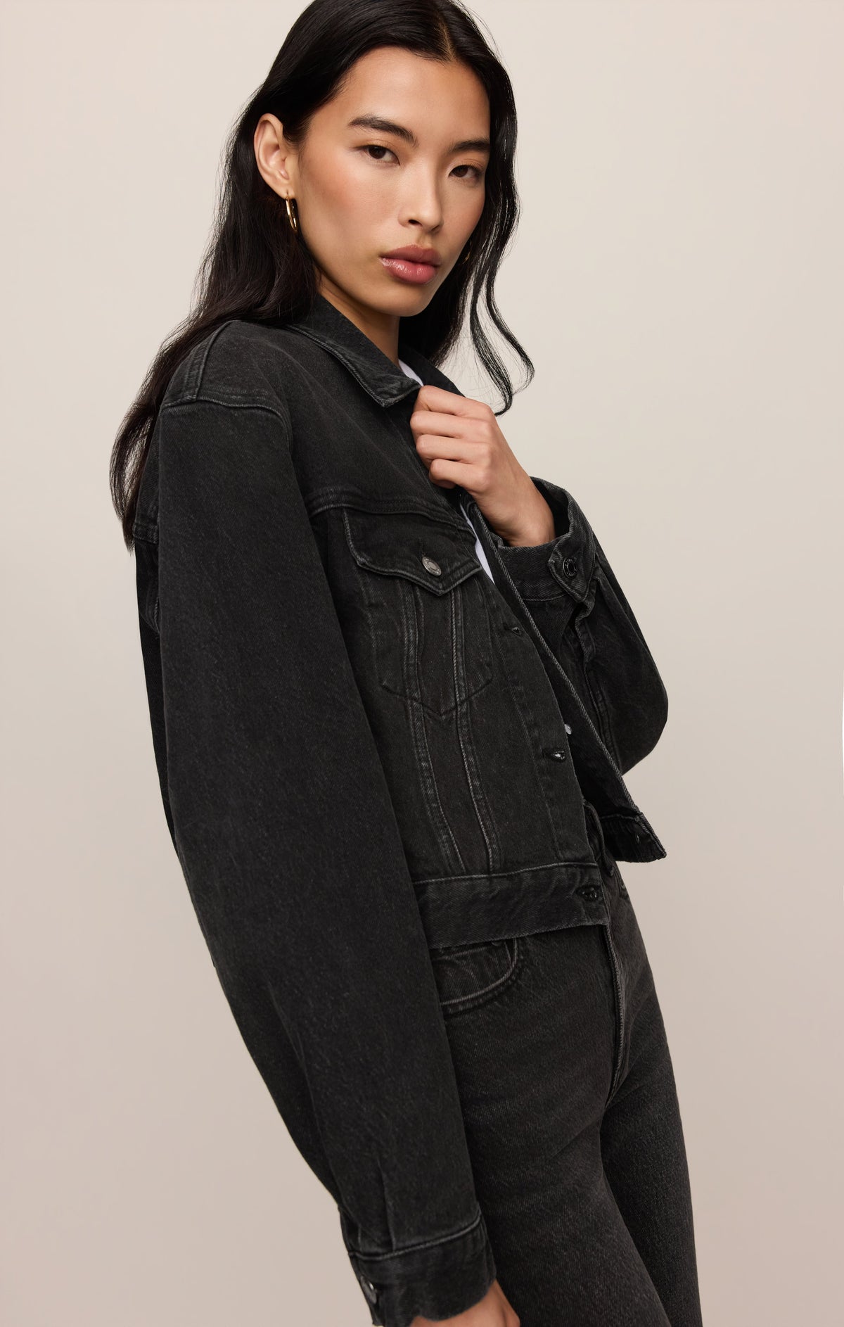 Z Supply Daily Cropped Denim Jacket Backstage midweight vintage stretch denim rodeo and ranch wear