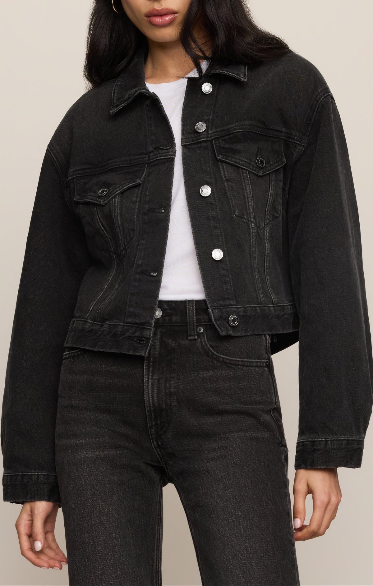 Z Supply Daily Cropped Denim Jacket Backstage backstage wash cropped denim jacket womens western boutique Utah SKU ZJ264128SBCG