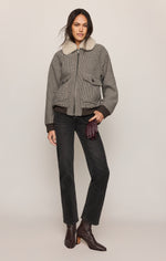 Z Supply Tavi Plaid Bomber Jacket warm textured layer for cool mornings at the ranch