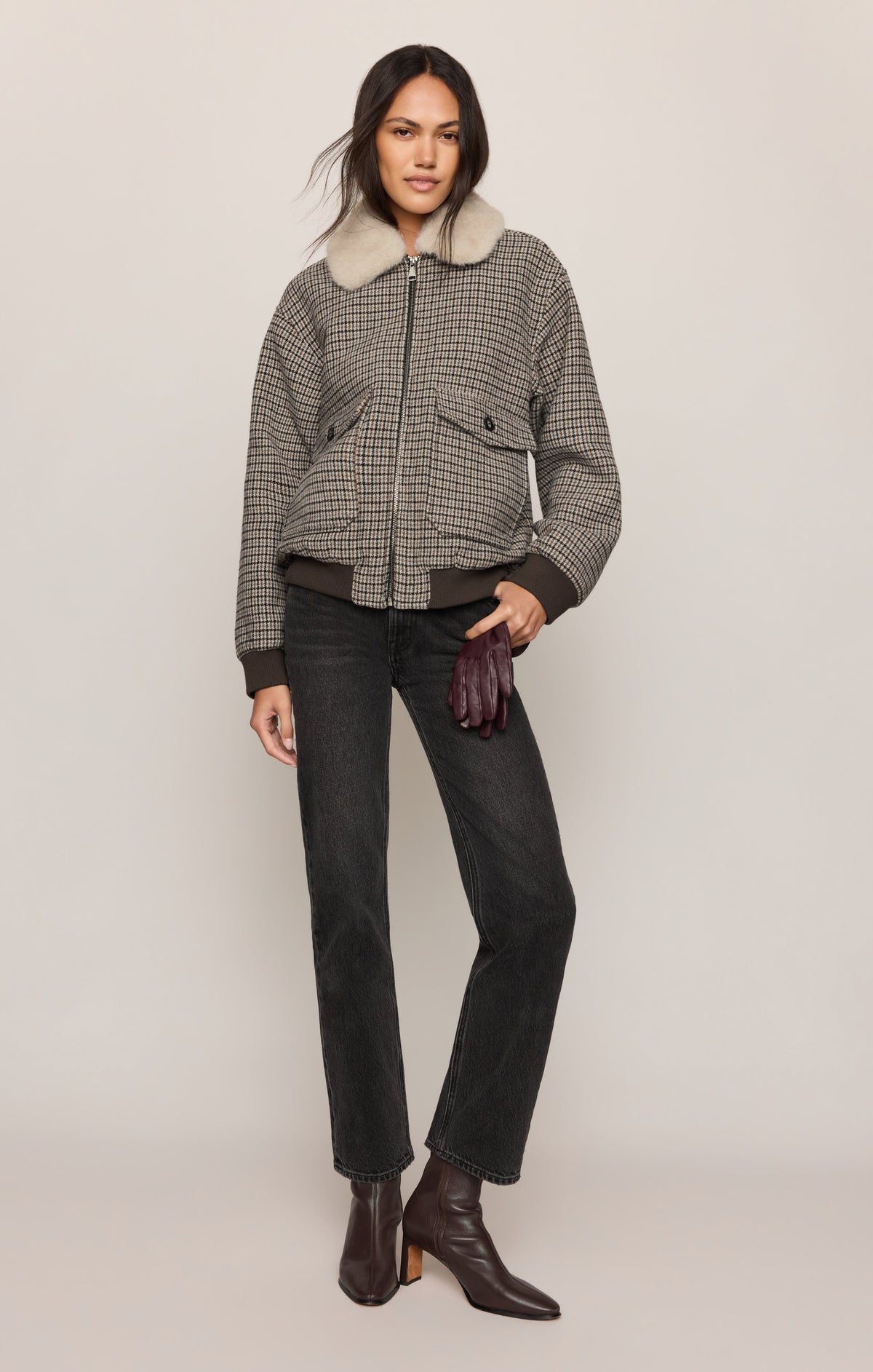 Z Supply Tavi Plaid Bomber Jacket warm textured layer for cool mornings at the ranch