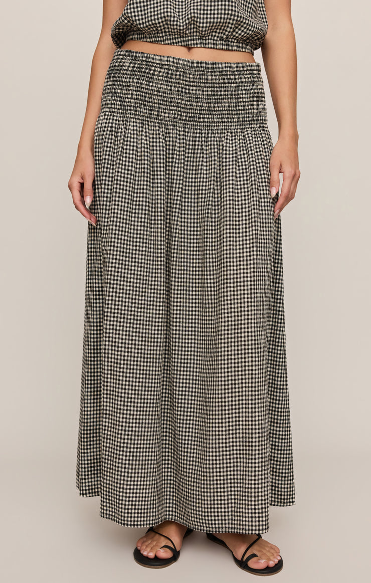 Z Supply Brooke Gingham Maxi Skirt