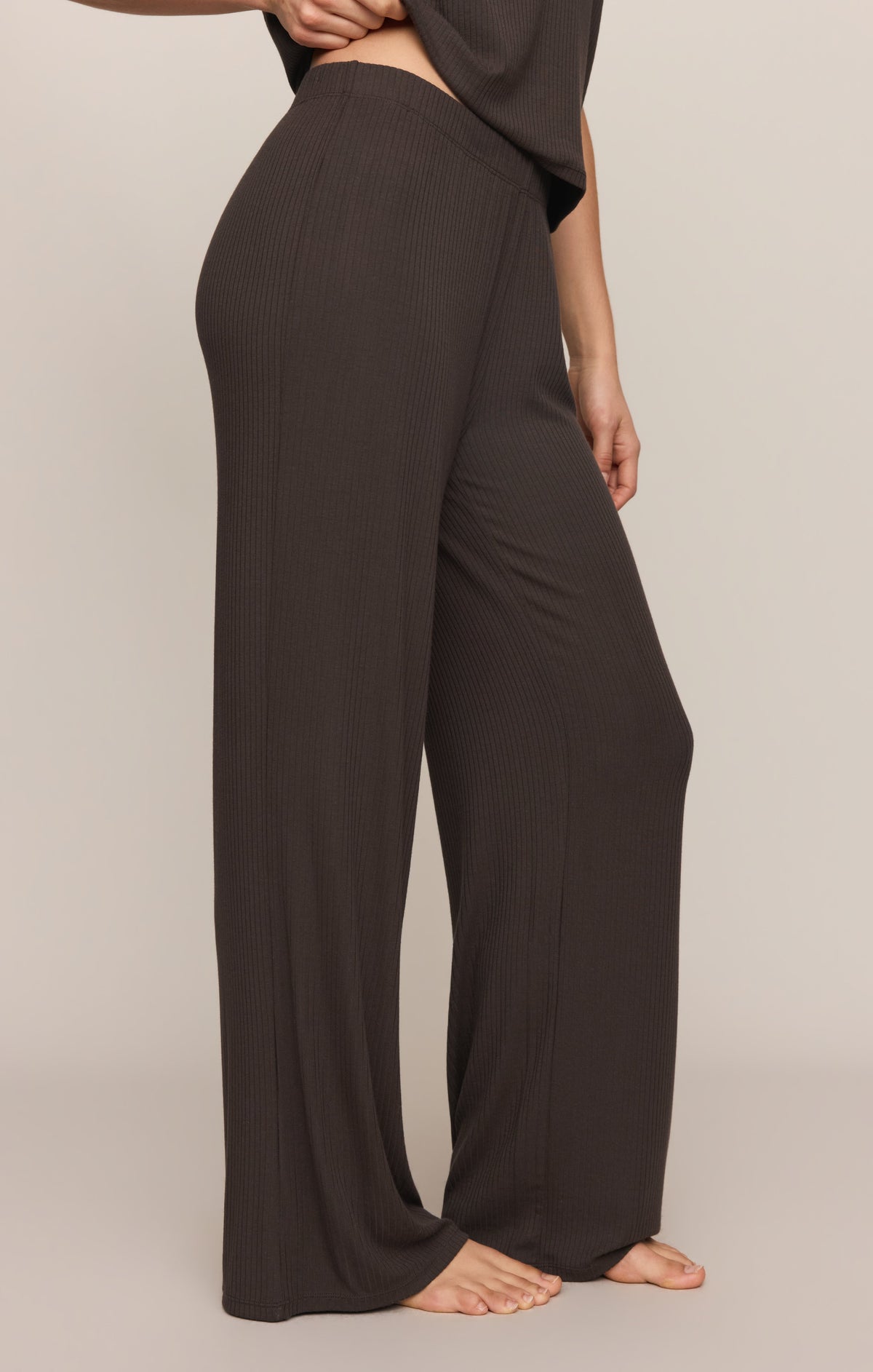 Z Supply Just Right Rib Pant Cocoa Bean matching rib lounge set bottom rodeo and ranch wear