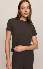Z Supply Just Right Rib Pant Cocoa Bean everyday lounge pant for ranch mornings Utah western fashion