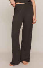 Z Supply Just Right Rib Pant Cocoa Bean cocoa bean whipped rib lounge pant womens western boutique Utah SKU ZLP263714SCEA