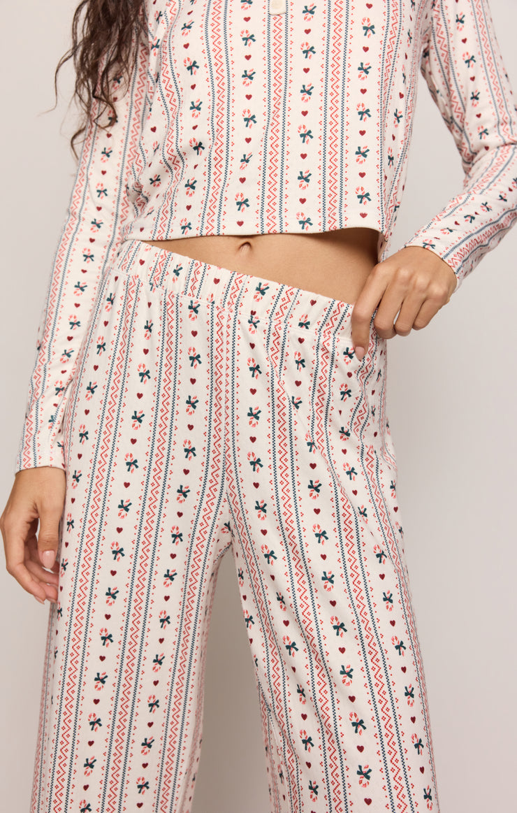 Z Supply Candy Cane Pant Vanilla Ice