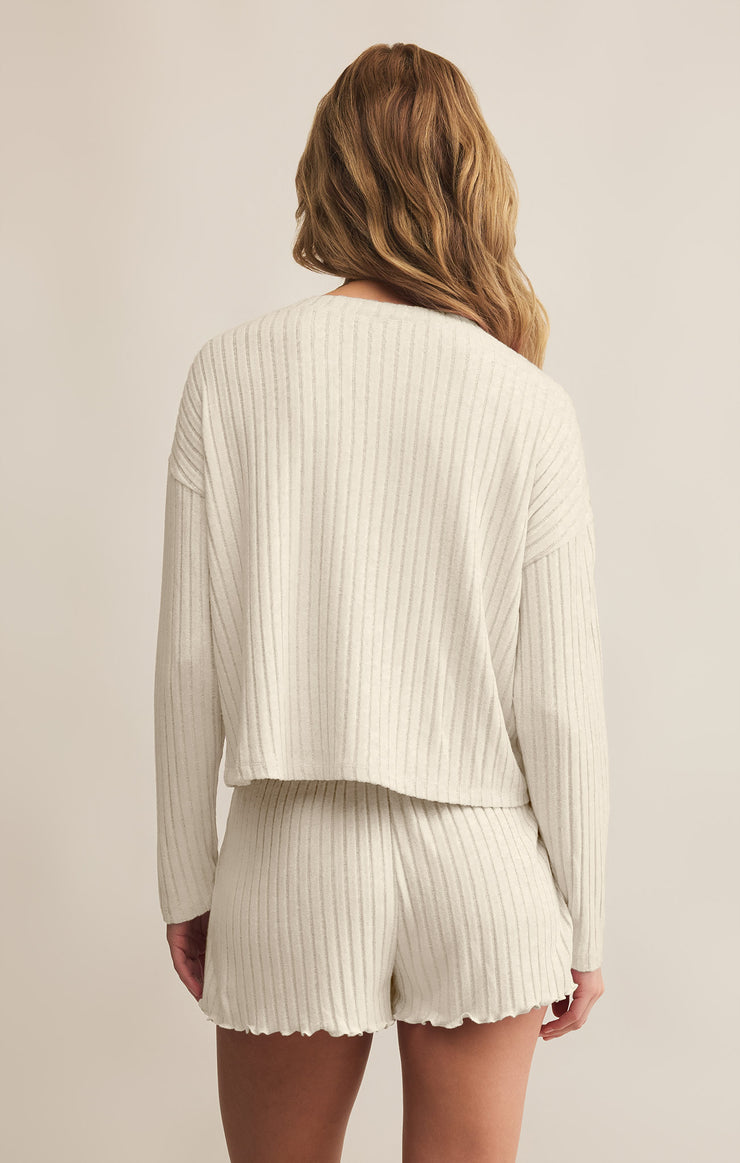 Z Supply Mara LS Cardigan Top - Bone