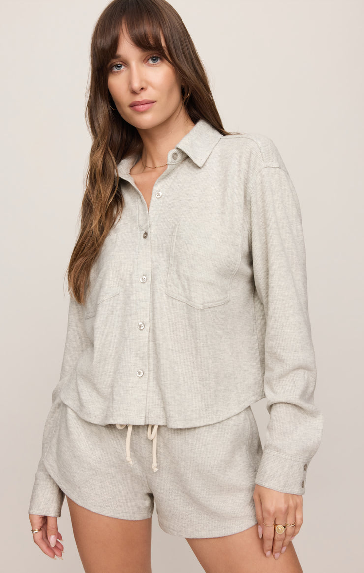 Z Supply Waffle Brushed Thermal Shirt