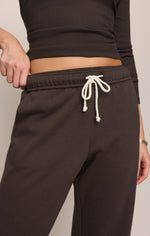 Z Supply Uptown Classic Fleece Jogger Cocoa Bean everyday jogger for ranch chores and errands Utah western fashion