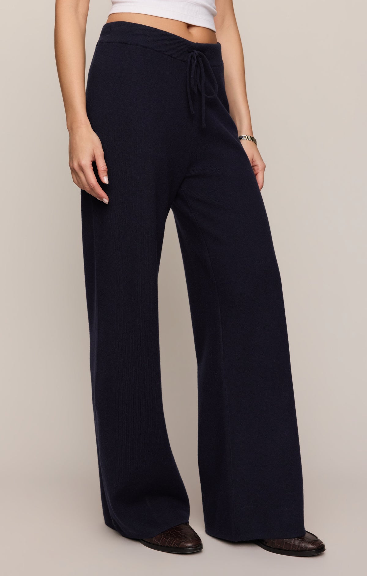 Z Supply Take It Easy Wide Leg Sweater Pant Nightfall acrylic polyester nylon and modal blend rodeo and ranch wear