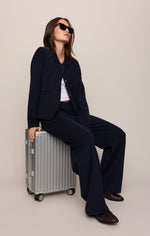Z Supply Take It Easy Wide Leg Sweater Pant Nightfall easy pull on sweater pant Park City western boutique