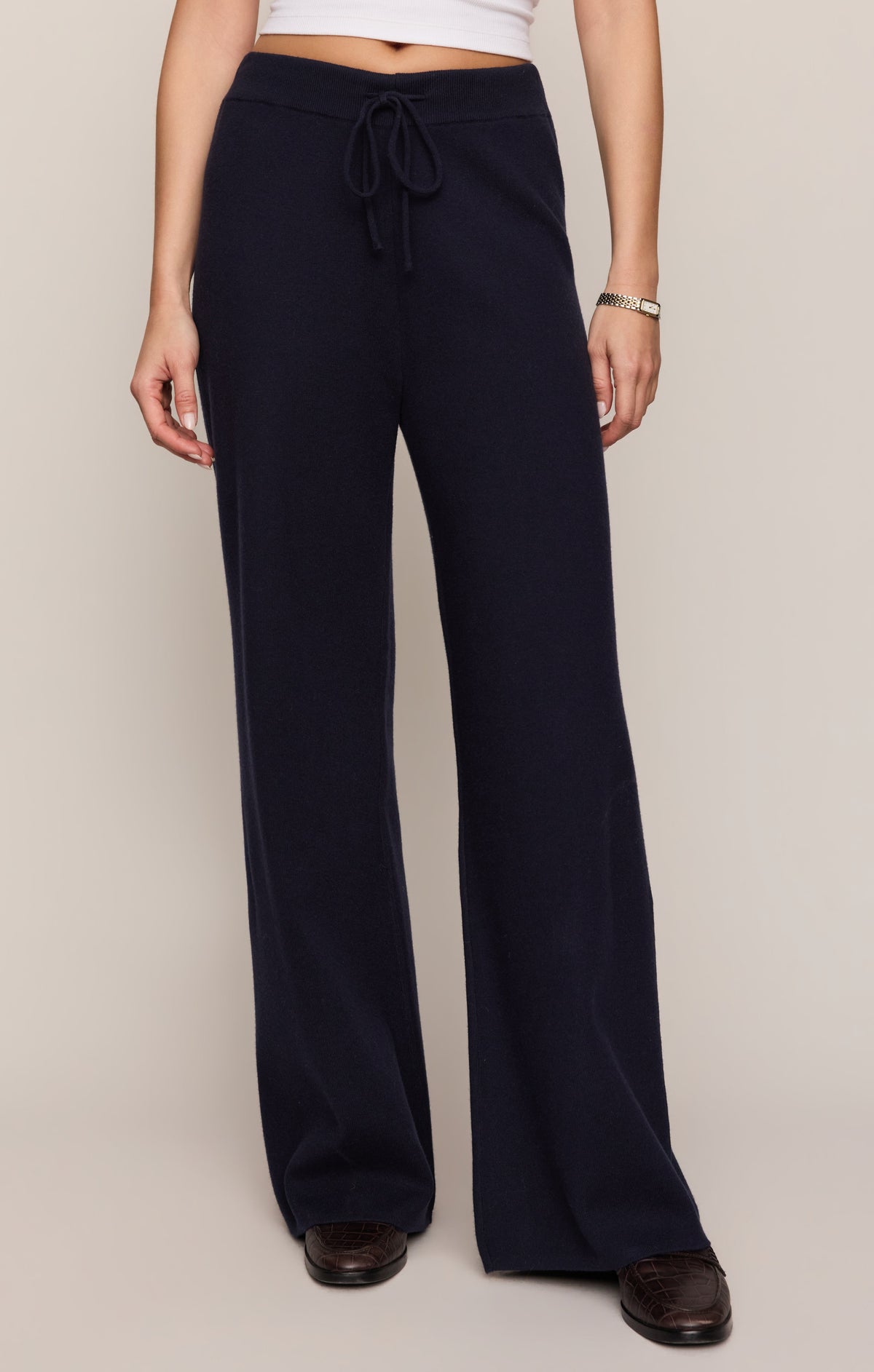 Z Supply Take It Easy Wide Leg Sweater Pant Nightfall nightfall compact sweater knit wide leg pant womens western boutique Utah SKU ZP264922SNTF