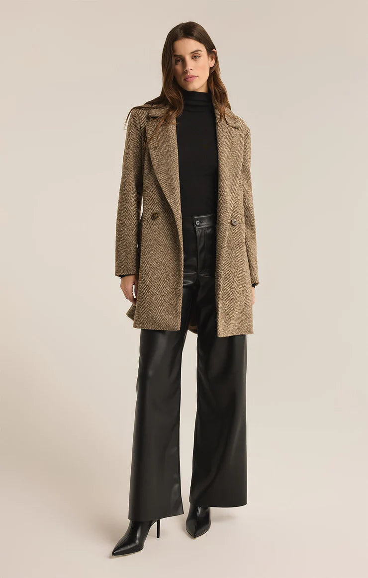 Z Supply Rilynn Faux Black Leather Pants