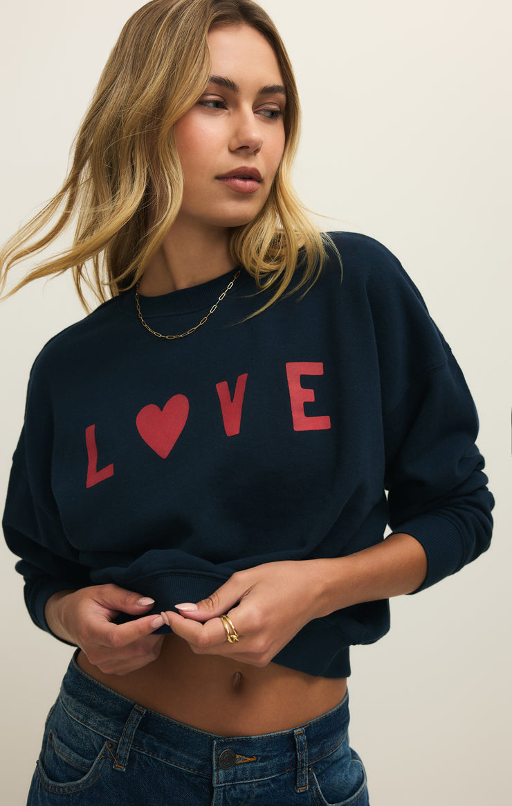 Z Supply First Date Sweatshirt Love