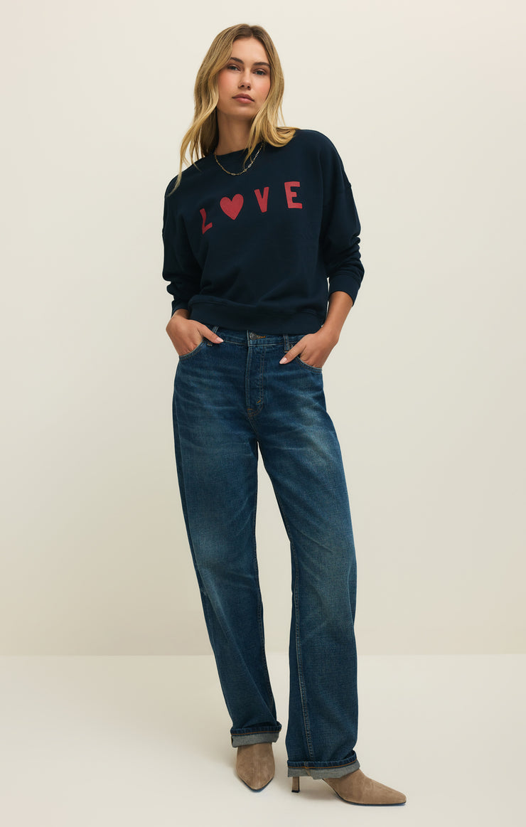 Z Supply First Date Sweatshirt Love