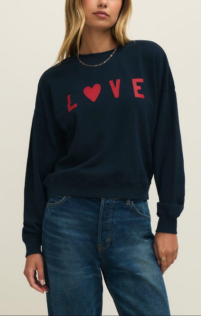 Z Supply First Date Sweatshirt Love ZT261450