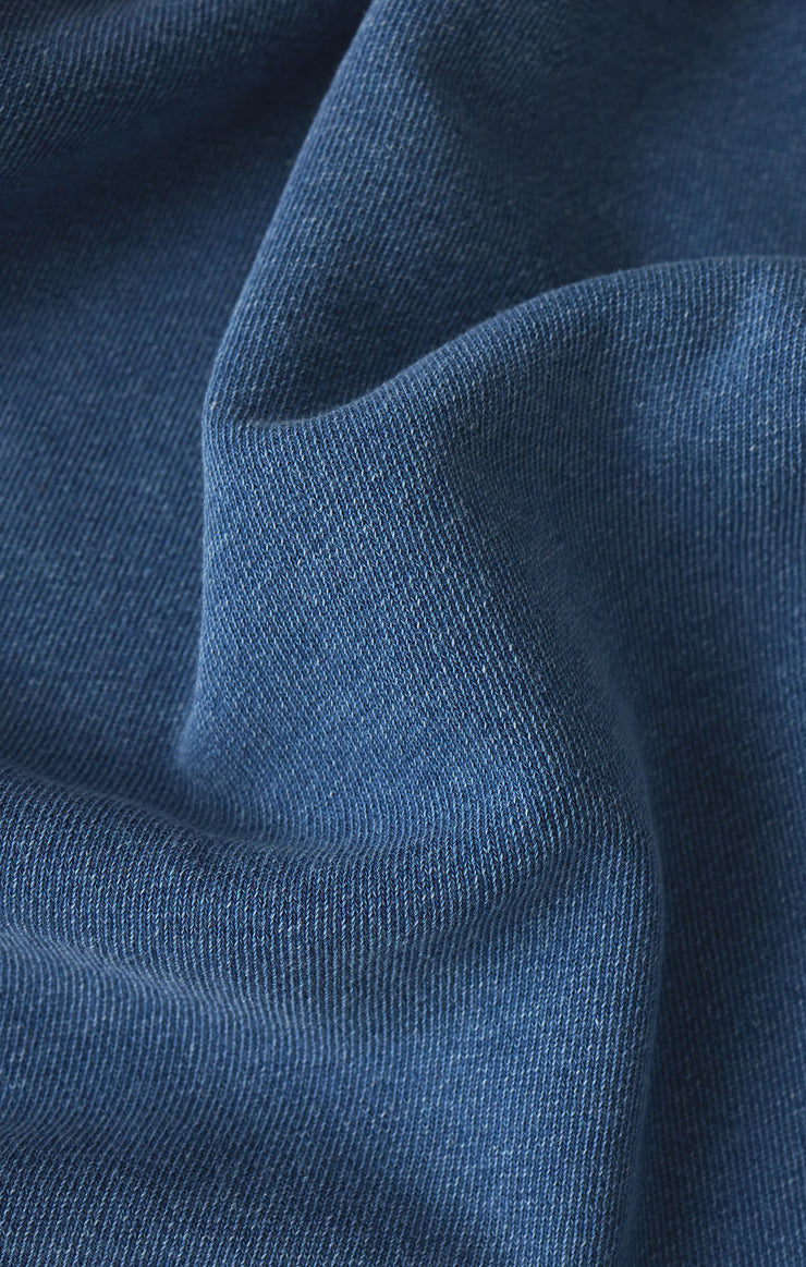 Z Supply Boyfriend Knit Denim Sweatshirt