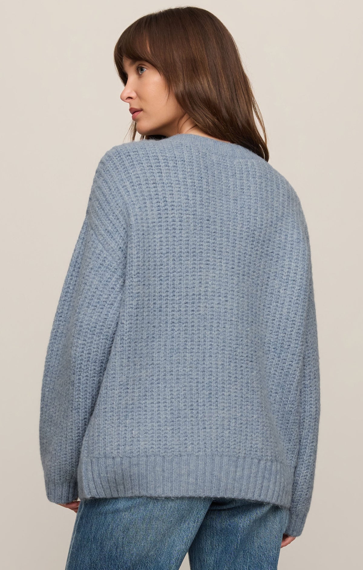 Western clothing womens fashion Utah Whitmore Oversized Cardigan Mineral Blue SKU ZW263321 Boltranchstore.com free shipping