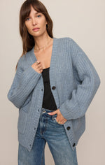 Womens boutique western clothing ranch wear Utah Whitmore Oversized Cardigan Mineral Blue SKU ZW263321 Boltranchstore.com free shipping