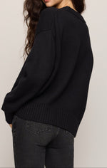 Z Supply Cloud Spun Curved Hem Sweater longer curved hem at the back that falls with an easy drape