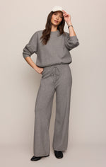 Z Supply Take It Easy Sweater Classic Heather Grey heavy soft wash finish cowgirl style Park City