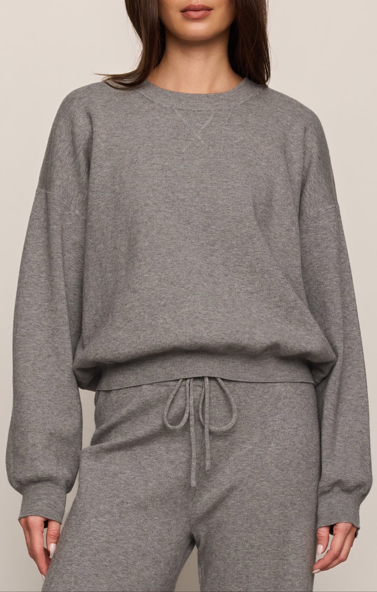 Z Supply Take It Easy Sweater Classic Heather Grey classic heather grey compact sweater knit pullover womens western boutique Utah SKU ZW264921SCLH