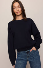 Z Supply Take It Easy Sweater Nightfall relaxed pullover silhouette western fashion Kamas