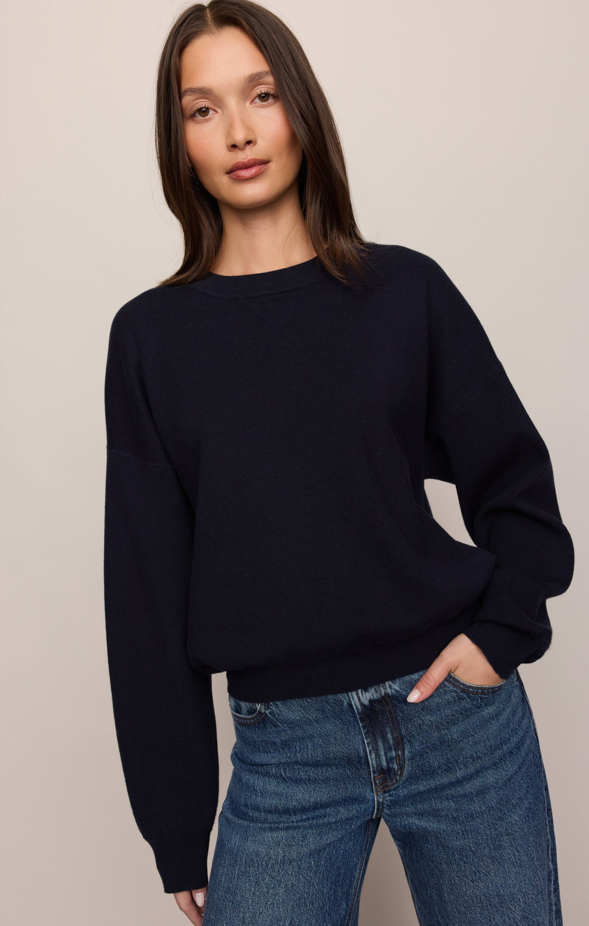 Z Supply Take It Easy Sweater Nightfall relaxed pullover silhouette western fashion Kamas