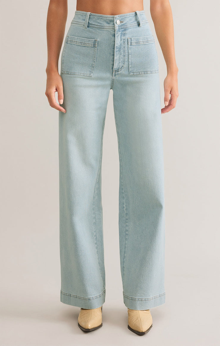 Z Supply Bradley Stretch Denim Pant womens 