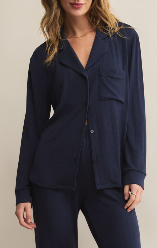 Z Supply Classique Rib Long Sleeve Top order at boltranchstore.com