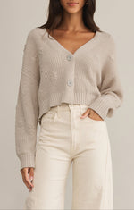 Z Supply Fleur Cropped Cardigan - Parchment