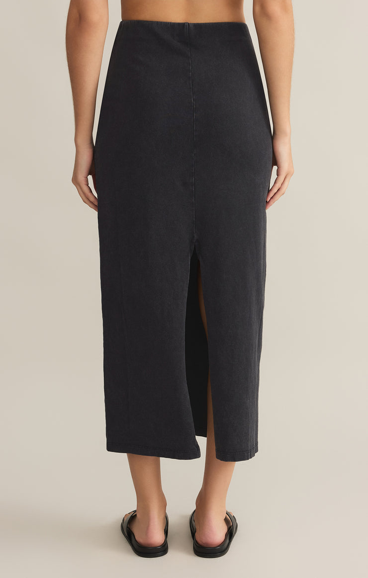 Z Supply Gail Jersey Denim Midi Skirt at boltranchstore.com