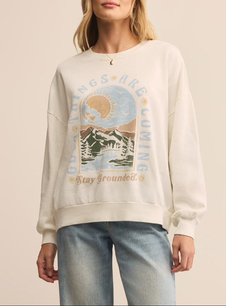 Z Supply Grounded Sunday Sweatshirt Buy at Boltranchstore.com