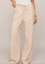 Z Supply Hunter Knit Leopard Pant shop at boltranchstore.com Leopard print pants worn by a person on a plain background
